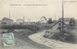 CPA 95 Val D'Oise Ezanville Passage à Niveau De Piscop - Pontcelles