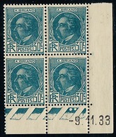 FRANCE - N° 291**- ARISTIDE BRIAND (1862-1932)  - Homme Politique Français - Coin Daté Du 9.11.33 - 1930-1939