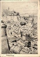 ! Alte Ansichtskarte Luxemburg, 1941, Luxembourg - Luxemburg - Stadt