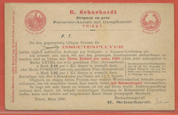 INSECTES AUTRICHE ENTIER POSTAL PUBLICITAIRE DE 1900 - Ragni