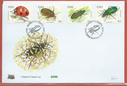 INSECTES IRLANDE FDC DE 2003 - Araignées