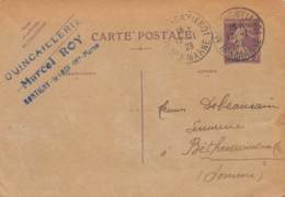 52 - HAUTE MARNE - MONTIGNY LE ROI - 10040 - Carte Correspondante Marcel ROY - Quincaillerie - Généalogie - Montigny Le Roi