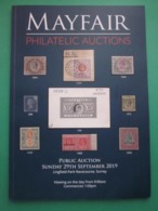 MAYFAIR PHILATELIC AUCTIONS CATALOGUE FOR SALE NUMBER 8 SUNDAY 29th SEPTEMBER 2019 #L0151 - Catalogues For Auction Houses