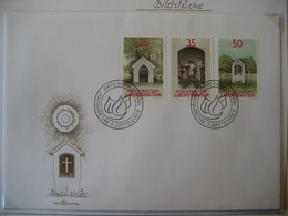 Liechtenstein- FDC Beleg Bildstöcke Mit Satz Mi.Nr. 951-953 - Briefe U. Dokumente