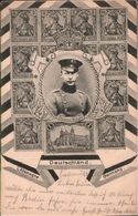 ! Briefmarken Ansichtskarte Deutsches Reich, Germania, Kronprinz Wilhelm, Adel, 1905 - Familles Royales