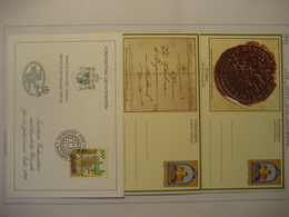 Liechtenstein- Postkarten Als Ganzsache 175 Jahre 1. Briefmarke Ungebraucht , FDC Glückwunschkarte Mi.Nr. 1075 - Enteros Postales
