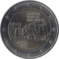 2016 MALTE - 2 Euros Commémorative - Ggantija - Malta