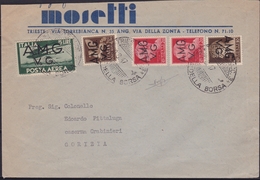 Venezia Giulia - 344 * Lettera Del 20.8.47 Da Trieste Per Gorizia, Affrancata Con Imperiale Soprastampati A.M.G. V.G. C. - Marcofilía