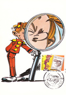 B01-131 2302 Carte Maximum FDC Spirou Robbedoes - 08-10-1988 - 6000 Charleroi 8€ - 1981-1990