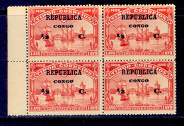 ! ! Congo - 1913 Vasco Gama On Timor 1/2 C (in Blk Of 4) - Af. 92 - MNH - Portuguese Congo