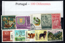 Portugal PACKAGE, PAQUET, 100 DIFFERENT Stamps - Collections