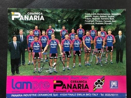 Lampre Panaria Team Card - 1994 - Carte / Card - Cyclists - Cyclisme - Ciclismo -wielrennen - Wielrennen
