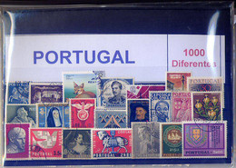Portugal PACKAGE, PAQUET, 1000 DIFFERENT Stamps - Collezioni