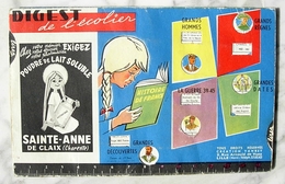 Carte à Système à Glissière Digest De L'écolier L'Ardoise Enchantée Années 1960 Sainte-Anne De Claix Charente - Learning Cards