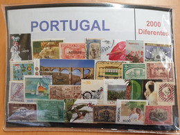 Portugal PACKAGE, PAQUET, 2000 DIFFERENT Stamps - Collections