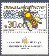 1983. Israel, Honey Bee, 1v, Mint/** - Neufs (avec Tabs)