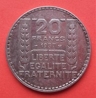 20 Francs Turin - 1937 - TTB+ - 20 Francs