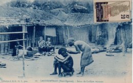 Cpa Lastourville Haut Ogooué Salon De Coiffure. - Gabon