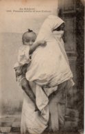 Cpa  Maroc Femme Arabe Et Son Enfant. - Andere & Zonder Classificatie