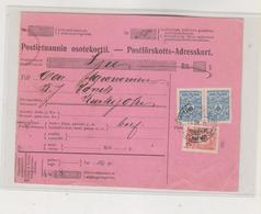 FINLAND 1916 Parcel Card - Brieven En Documenten