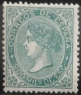 España: Año. 1868 - ( Reinado De Isabel II 200 M. ) Dent. 14 De Peine - Unused Stamps