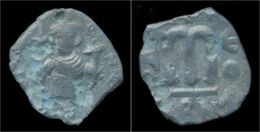 Byzantine Constans II AE Follis - Byzantinische Münzen