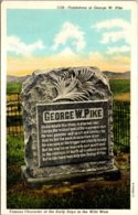 Wyoming Douglas Cemetery Tombstone Of George W Pike - Autres & Non Classés
