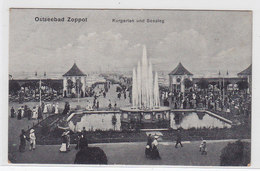 Delcampe - Danzig Nette S/W Karte Ostseebad Zoppat Ungebraucht - Danzig