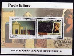ITALIA REPUBBLICA ITALY REPUBLIC 2000 AVVENTO DELL'ANNO ARTE E SCIENZA SERIE COMPLETA COMPLETE SET MNH - 1991-00:  Nuovi