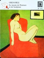 GRENOBLE - Musée Peinture Et Sculpture -   Photo Femme Nue De Vallotton - FICHE GEOGRAPHIQUE - Ed. Larousse-Laffont - Huiles