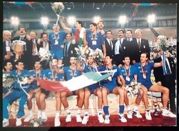 La Nazionale Italiana Campione Del Mondo 1994 Carte Postale - Pallavolo