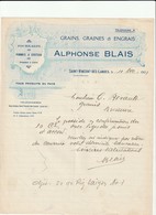 44 -  SAINT VINCENT DES LANDES - Alphonse BLAIS - Grains Graines Et Engrais    1/2 Format - Landbouw