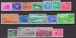 India 1955 5 Year Plan Short Set Of 16 To 2R, Hinged Mint, SG 354/69 (D) - Ungebraucht