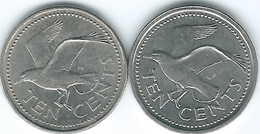 Barbados - Elizabeth II - 10 Cents - 1990 (KM12) & 2008 (KM12a) - Barbades