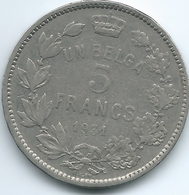 Belgium - Albert I - 5 Francs / 1 Belga - 1931 - KM97.1 - 5 Frank & 1 Belga