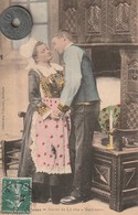 29 - Carte Postale Ancienne De Bretagne  LIT CLOS   Tendresse - Personnages