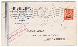 3f Iris Yvert 238, Seul Sur Lettre Par Avion, 1946 - Lettres & Documents