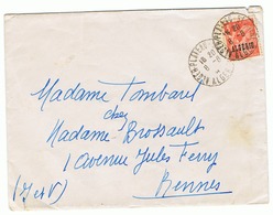 3f Iris Yvert 238, Seul Sur Lettre Pour La France - Storia Postale