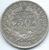 Bolivia - ½ Medio Boliviano / 50 Centavos - 1904 - KM175.1 - Bolivië