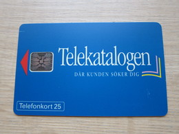 25 Markeringar Chip Phonecard, Telekatalogen, 3000 Pieces, Looks Mint - Schweden