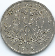 Bolivia - 5 Centavos - 1918 - KM173.1 - Medal Alignment - Scarce - Bolivië