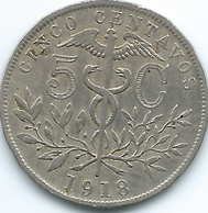 Bolivia - 5 Centavos - 1918 - KM173.1 - Medal Alignment - Scarce - Bolivie
