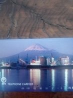 JAPON JAPAN MONT FUJI YAMA  DOS INVERSE REVERSE BACK VERY RARE 105U UT - Volcanes