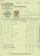 Österreich Wien 1929 Rechnung Deko + Stempelmarke Fiskalmarke " KRAUSS&FRIEB Bürsten Pinsel Besen TradeMark Zwerge " - Oostenrijk