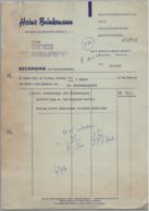 Bergkamen - Rechnung Kraftfahrzeugteile Und Industriebedarf Heinz Brinkmann 1962 - Trasporti