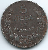 Bulgaria - 1941 - Boris III - 5 Leva - KM39a - Iron Coin - Bulgarie