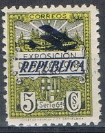 Sello Local Ayuntamiento BARCELONA 1932, Sobrecarga Aereo  Republica NO EXPEDIDO, Edifil Num NE11 ** - Barcelona