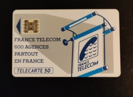 Telecarte France Publique 600 Agences Télécom 50 U - 600 Agences