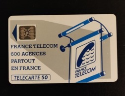 Telecarte France Publique 600 Agences Télécom 50 U - 600 Agences
