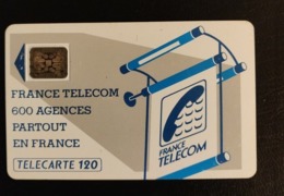 Telecarte France Publique 600 Agences Télécom 120 U - 600 Agences